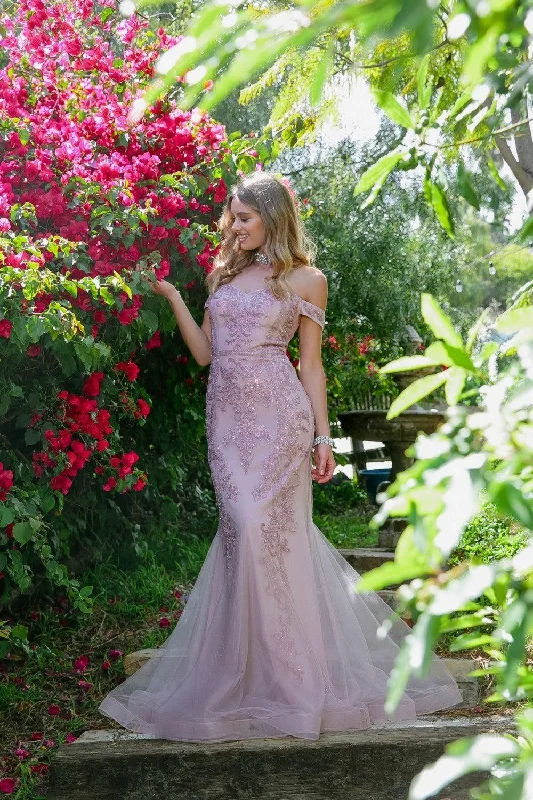 Prom Long Dress Off Shoulder Evening Gown