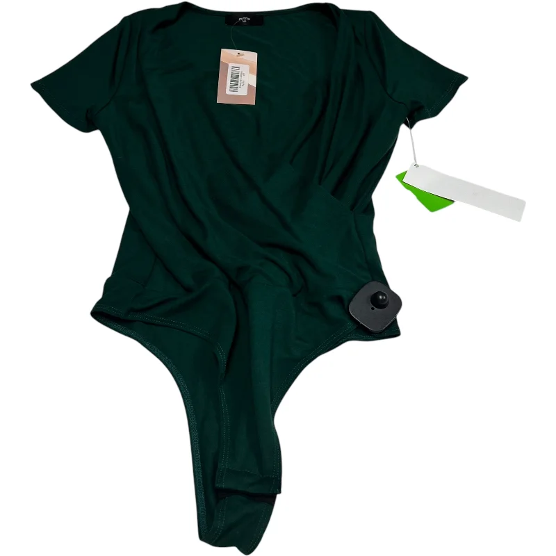 Bodysuit By Mynta In Green, Size: Xsp