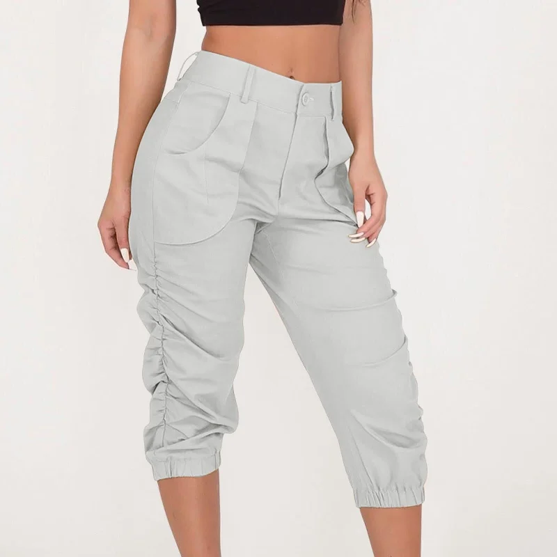 Amy Fashion - High Waist Cropped Pants