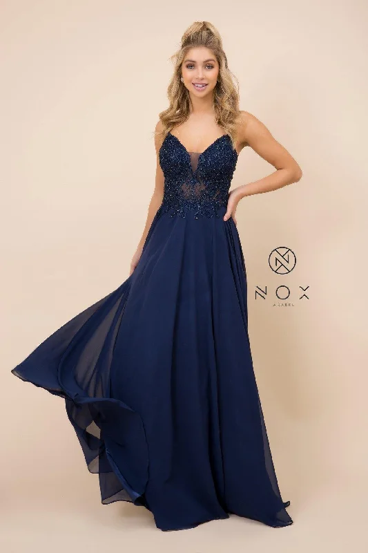 Prom Long Spaghetti Strap Formal Dress