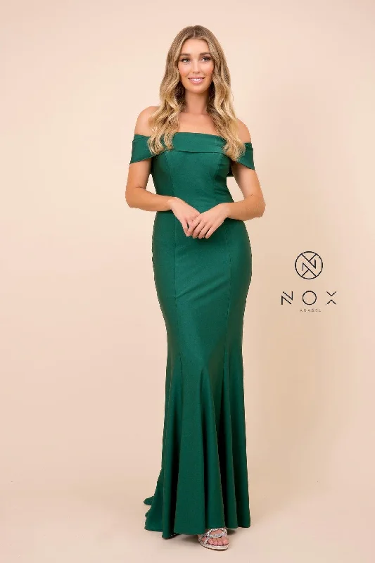 Long Formal Dress Off Shoulder Evening Gown