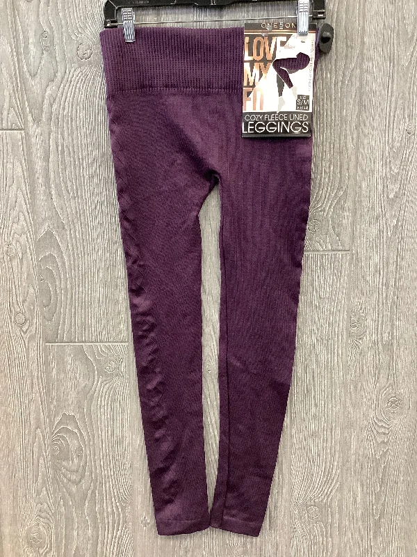 Pants Leggings By One 5 One In Purple, Size: S