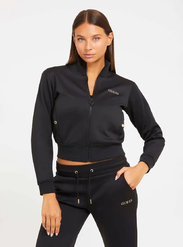 Black Crop Active Jumper