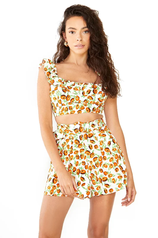 Glamorous Abstract Fruit High Waisted Shorts