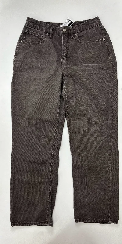 Black Jeans Straight Good American, Size 8