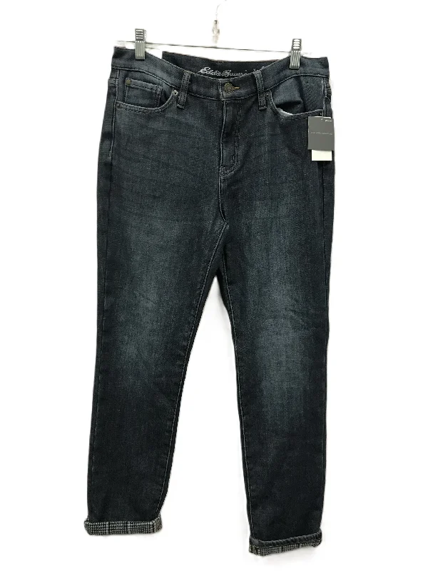 Blue Denim Jeans Boyfriend By Eddie Bauer, Size: 4