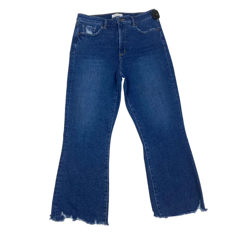 Blue Denim Jeans Cropped Loft, Size 14