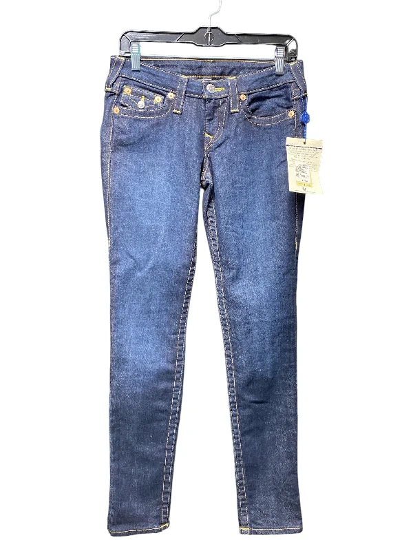 Blue Denim Jeans Designer True Religion, Size 6