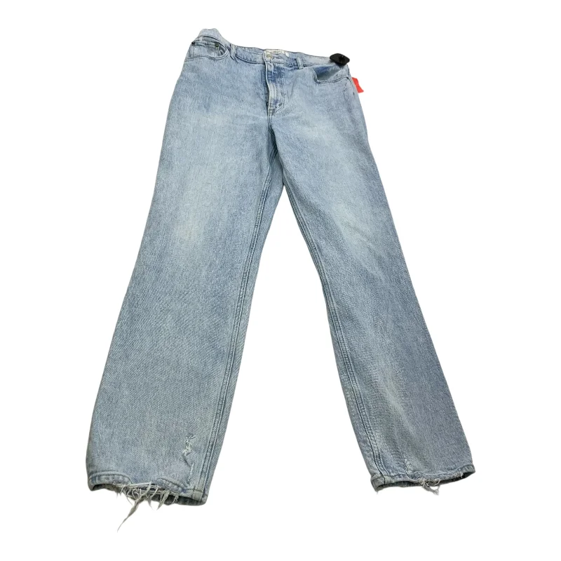 Jeans Straight By Abercrombie And Fitch In Blue Denim, Size: 8