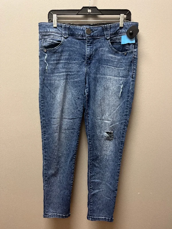 Jeans Straight By Democracy In Blue Denim, Size: 12