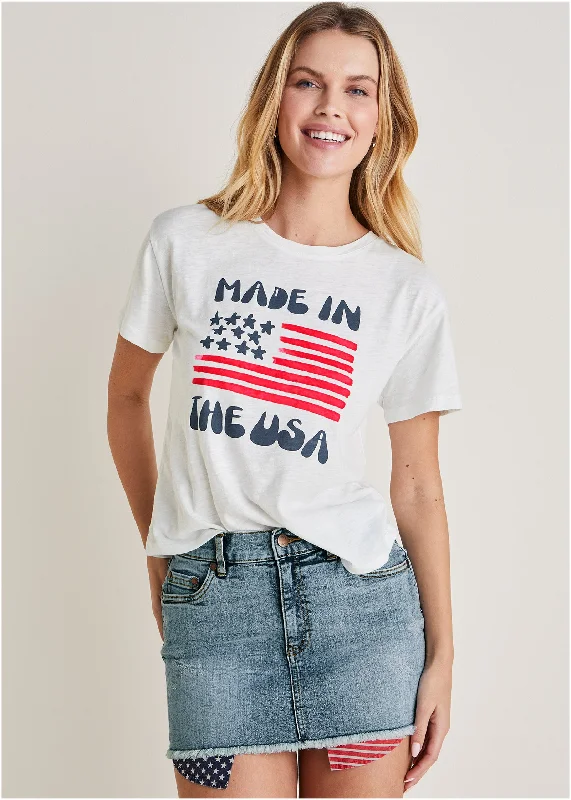 Made In The Usa Graphic Tee - Off White