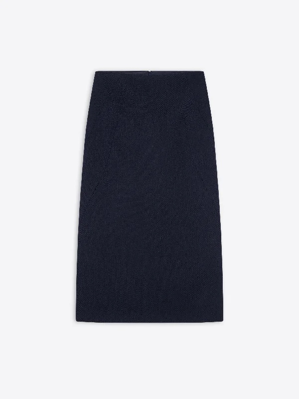 Wool tailored skirt