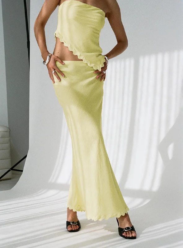 Silvershore Maxi Skirt Yellow