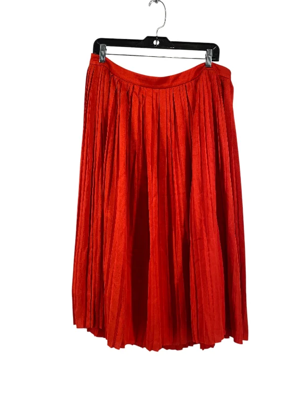 Skirt Maxi By Banana Republic In Red, Size: 14