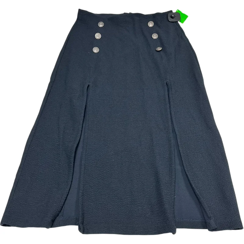 Skirt Midi By Maeve In Navy, Size: M