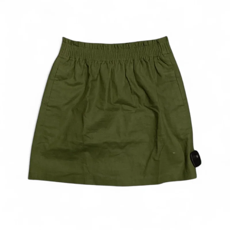 Skirt Mini & Short By J. Crew In Green, Size: 0