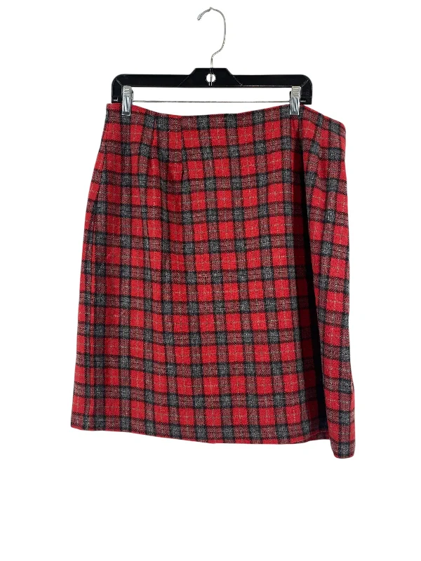 Skirt Mini & Short By Savannah In Plaid Pattern, Size: 18