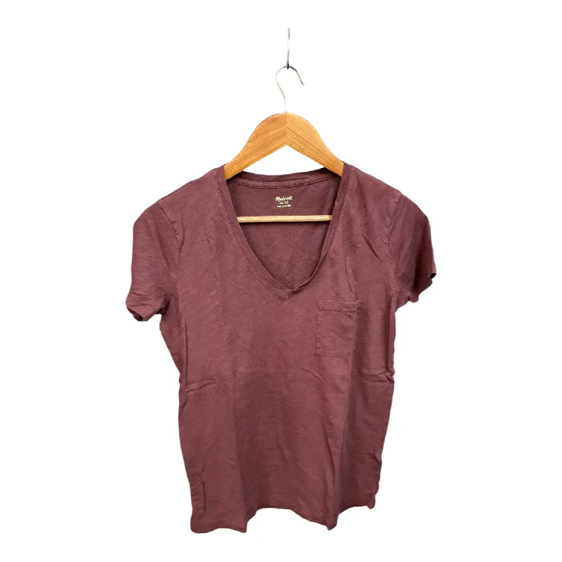 Top Short Sleeve Basic By Madewell In Purple, Size: Xs