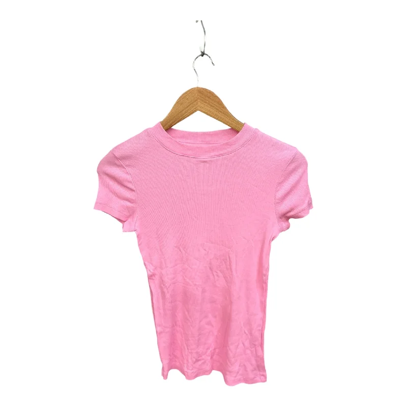 Top Short Sleeve By A New Day In Pink, Size: Xs