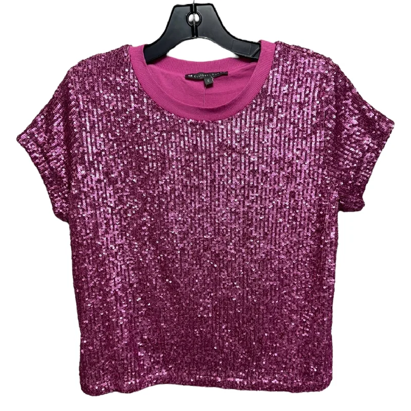 Sequin Tee By Elliott Lauren In Pink, Size: S