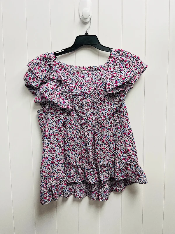 Top Short Sleeve By Gap In Blue & Pink, Size: Xl