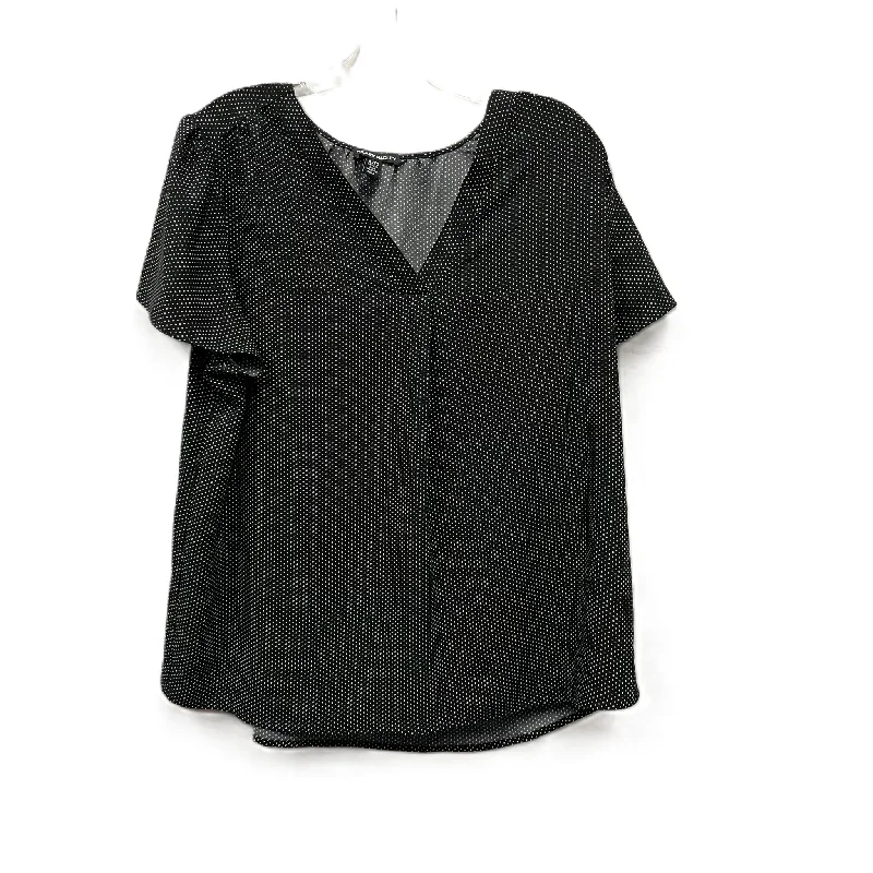 Top Short Sleeve By Hilary Radley In Black, Size: Xl