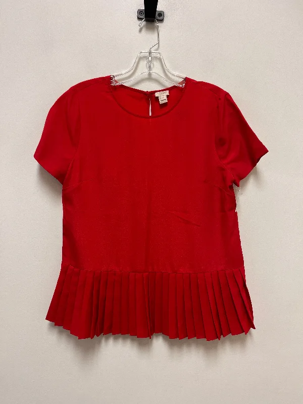 Top Short Sleeve By J. Crew In Red, Size: S