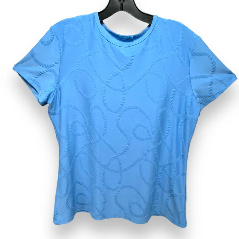 Top Short Sleeve By J Mclaughlin In Blue, Size: Xl