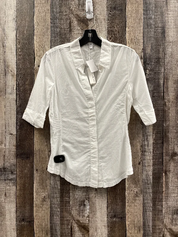 Top Short Sleeve By James Perse In White, Size: L