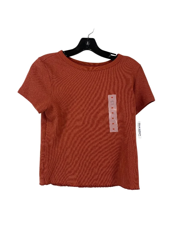 Top Short Sleeve By Old Navy In Orange, Size: M