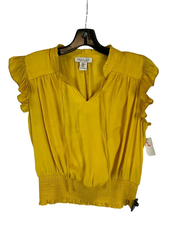 Top Short Sleeve By Rachel Zoe In Yellow, Size: S