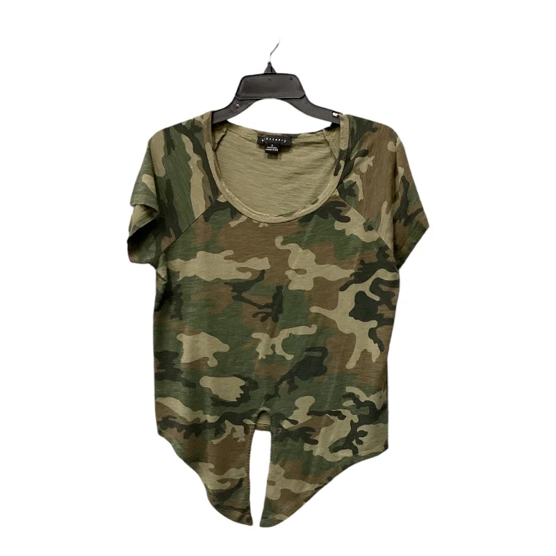 Top Short Sleeve By Sanctuary In Camouflage Print, Size: S