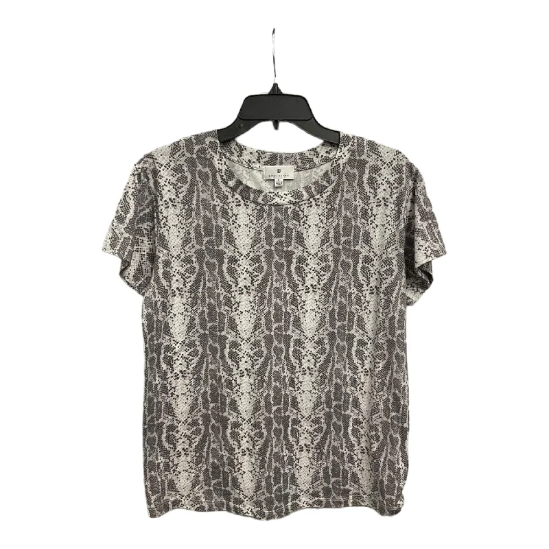 Top Short Sleeve By Socialite In Snakeskin Print, Size: S