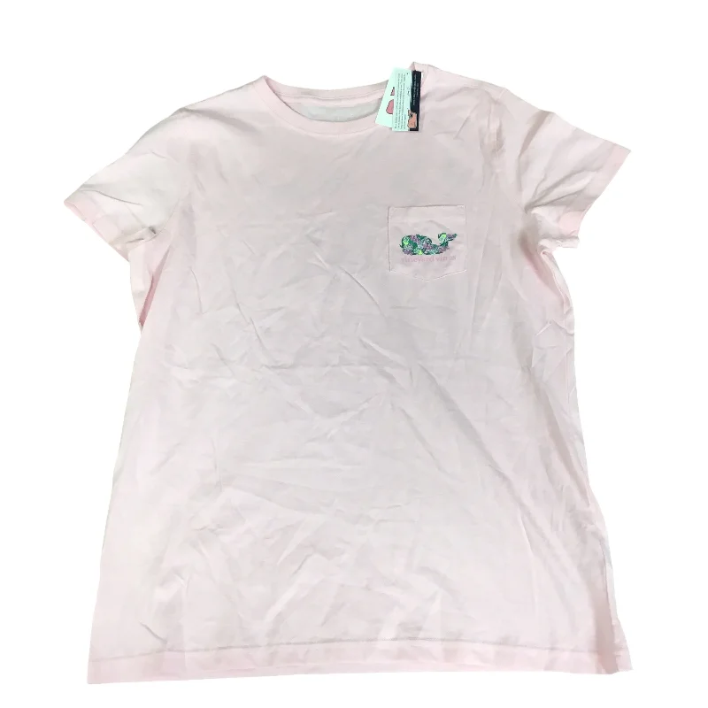 Top Short Sleeve By Vineyard Vines In Pink, Size: S