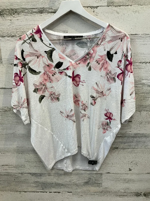 Top Short Sleeve By White House Black Market In Pink, Size: Xxs