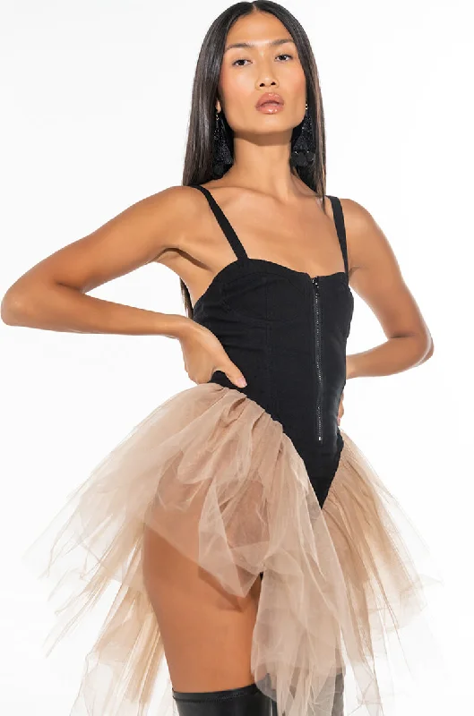 BEEN THAT GIRL TULLE MINI DRESS