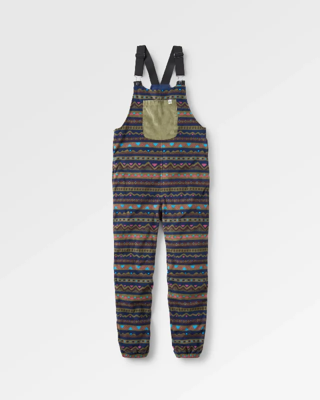 Ace Recycled Polar Fleece Overalls - Mountain Geo Multi