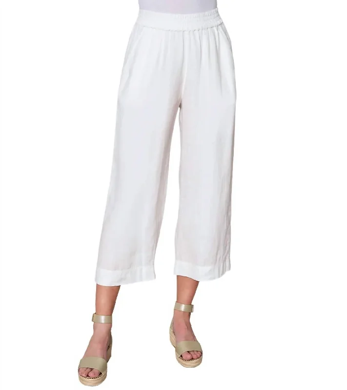 City Pants In Soft White