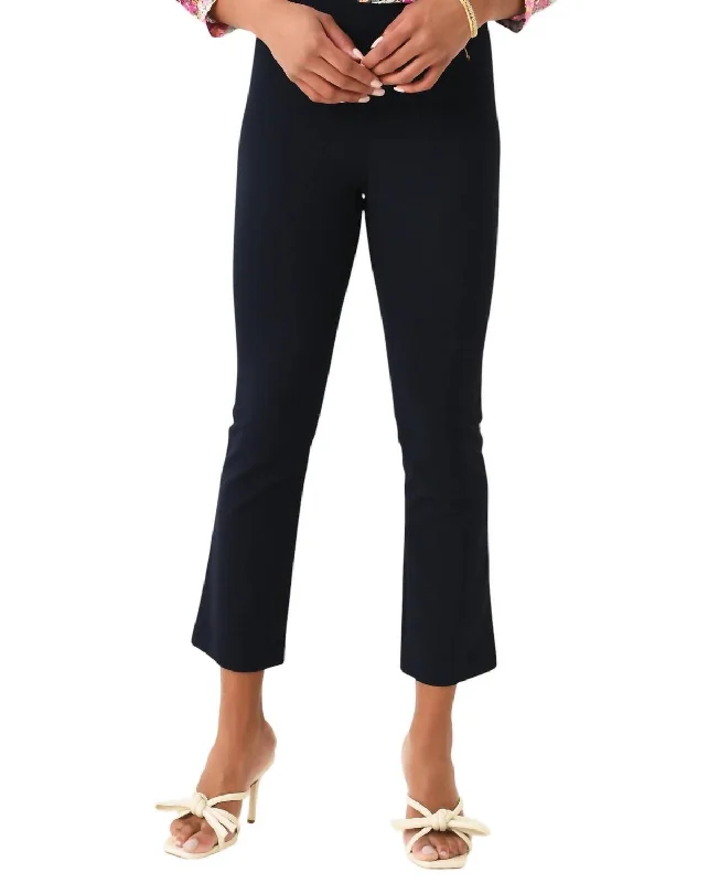 Crop Flare Trouser In Coastal