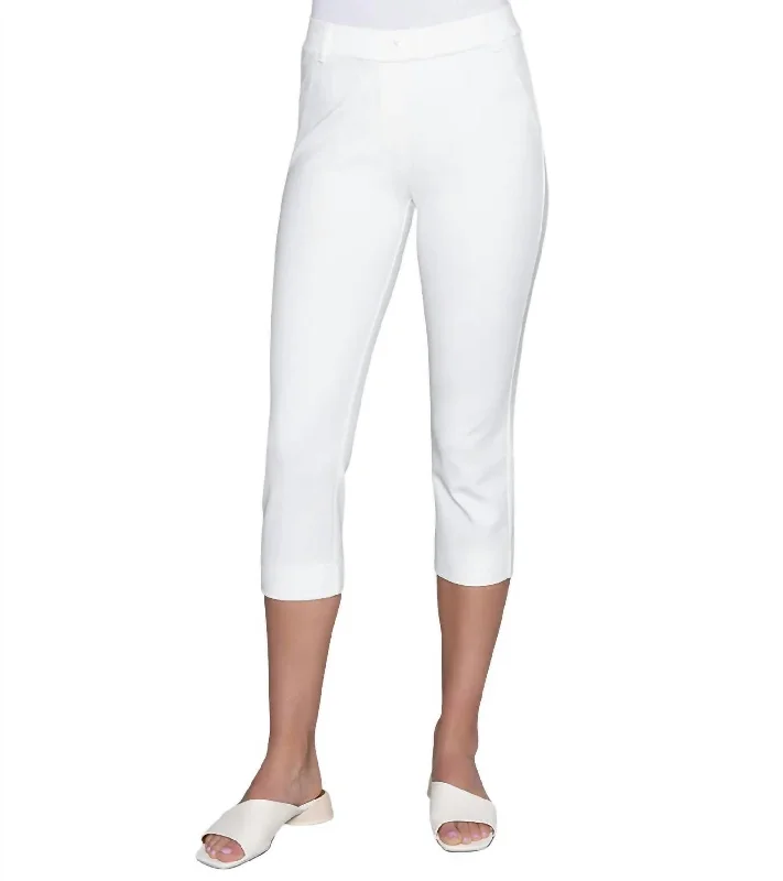 Just Right Cropped Pants In Soft White