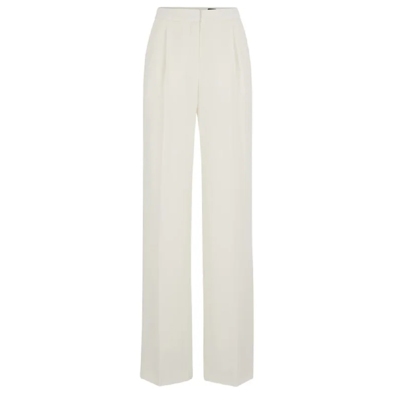 Regular-fit trousers in matte fabric