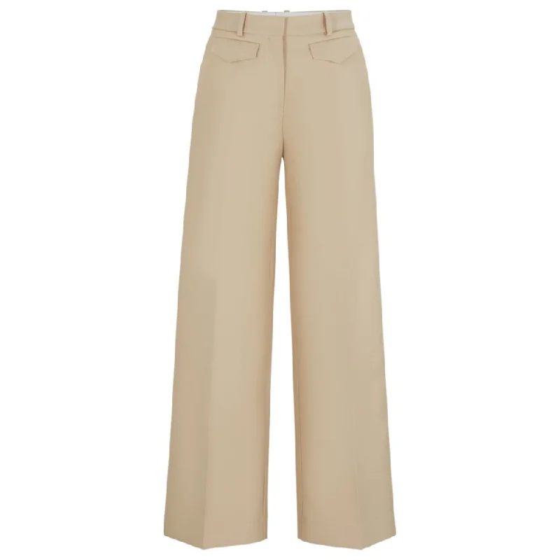 Relaxed-fit trousers in a cotton blend