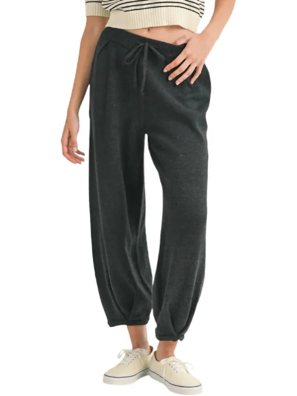 Sweater Pants In Charcoal