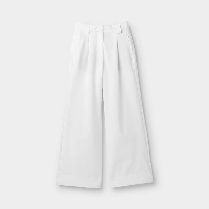 Wide Leg Tech Trouser