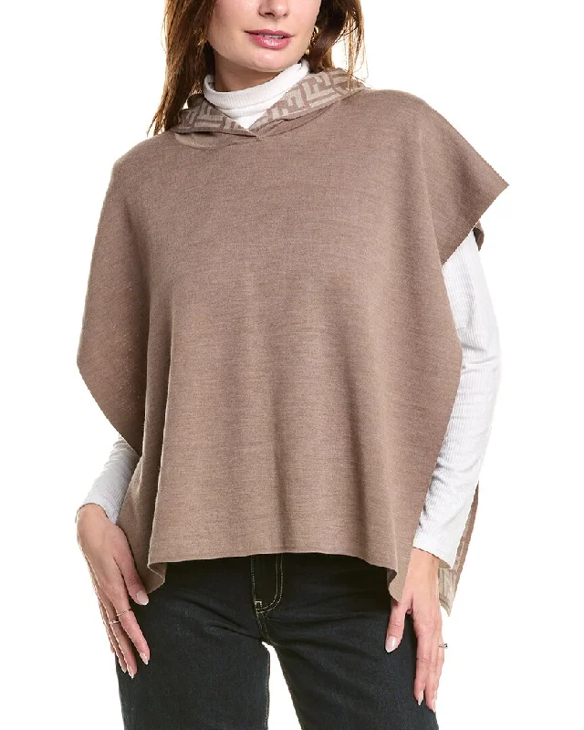 FENDI Wool-Blend Poncho