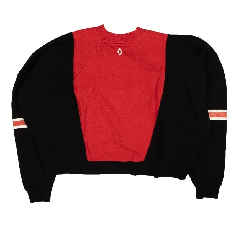 Marcelo Burlon Block Color Over Crewneck - Black/Red