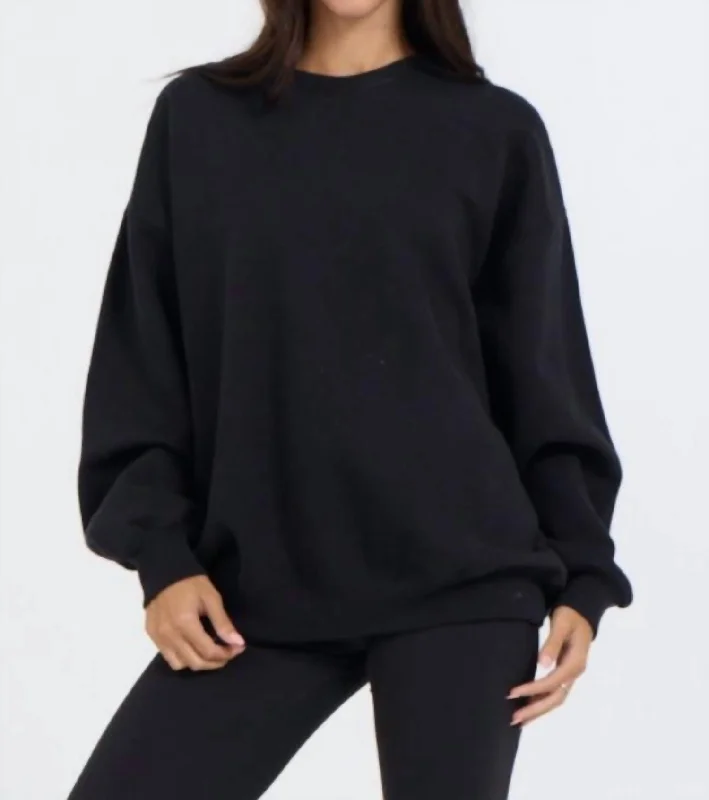 Proweave Crewneck Top In Black