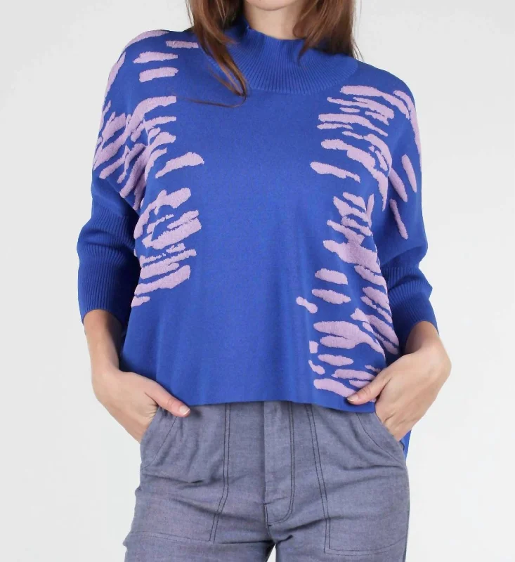 Targa Sweater In Blue/lavender