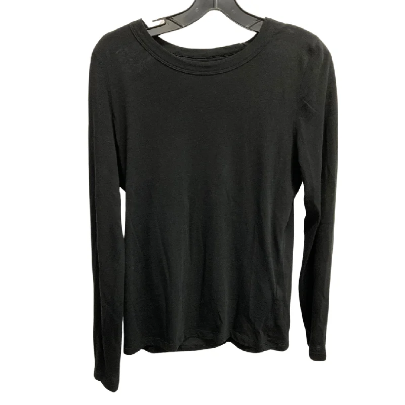 Top Long Sleeve Basic By Banana Republic In Black, Size: M