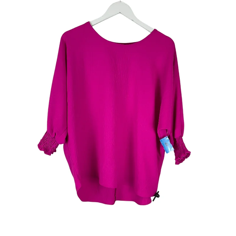 Top Long Sleeve By Clothes Mentor In Pink, Size: M